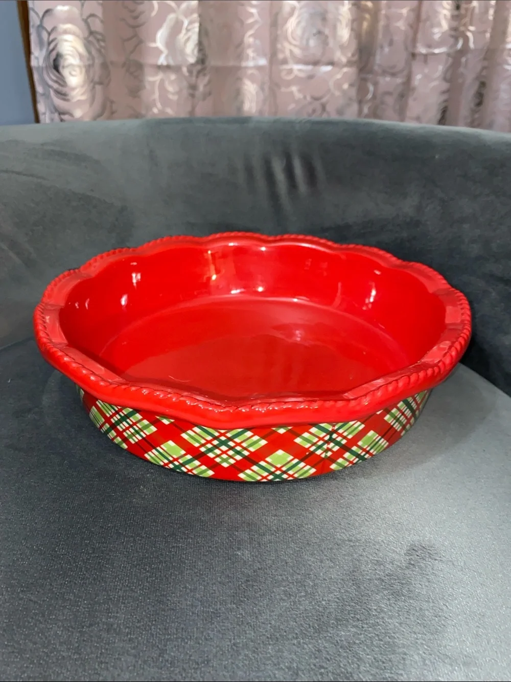 Temp-Tations Plaid Harvest Ceramic 10
